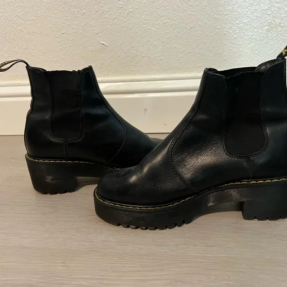 ROMETTY WYOMING LEATHER PLATFORM CHELSEA BOOTS - Picture 4 of 12